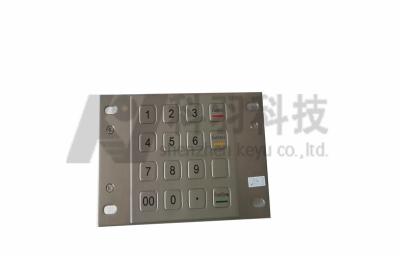 China Numeric ATM Pin Pad , Metal ATM Number Pad / Keypad For ATM Machine 250g/2.45N for sale