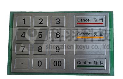 China Teclado numérico impermeable del metal para la FCC del terminal de servicio del uno mismo en venta