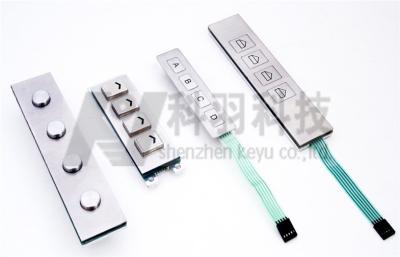 China Numeric Function Keypad For Self-service Equipments , 4 Key for sale