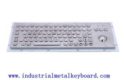 China IP65 Illuminated Metal Keyboard Vandal Resistant With Trackball for sale