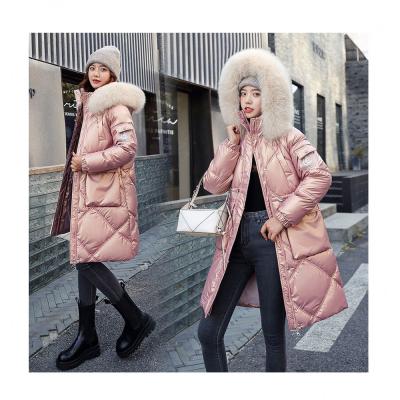 China Waterproof 2021 winter down coat ladies down jacket cotton filling down padded coat women RTS for sale