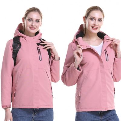 China Smart Hooded Anti-wrinkle Usb Stripper Jacket Thicken Winter Windproof Waterproof Pink Women's Apparel Passionate Coated Down Jacket 2021 for sale