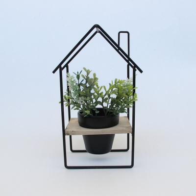 China Chinese style wholesale high quality metal flower pot with stand for garden decoration for sale