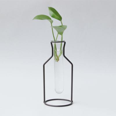 China Modern Simple Classic Metal Rack Holder Glass Jar Plant Decorative Metal for sale