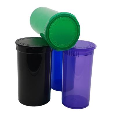 China Wholesale Top Design Pill Colored Pop Pill Bottles New 6/13/19/30/60 Dram Pop Top Vials for sale