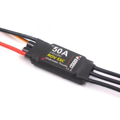 China RC Hobby FATJAY Brushless ESC 50A 2-6S No Signal Receiver Plug & Play PNP Wires Available For ROV Underwater Ejector ESC for sale