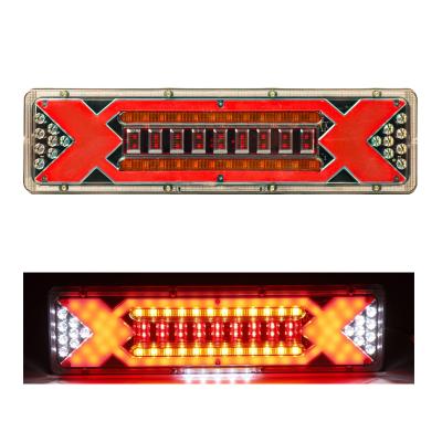 China Trailer Truck Combination Tail Led Truck Tail Light E Brand 24v Trailer Stop Turn Flow Reversing Turn Signal For Truck Tractor Boat for sale