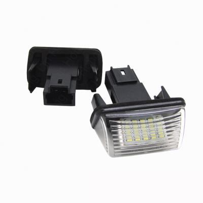 China Full White Led License Plate Lamp 6500K 7000K License Plate Light For Peugeot LED License Plate Lamp for sale