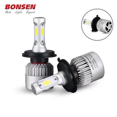 China factory price car accessories COB auto led car light 8000lm h4 h11 9005 h13 h7 s2 led headlight universal for sale