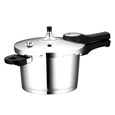 China Safe Viable Stainless Steel V Shape Safe Pressure Cooker with Small Capcity 3.2L and Push Button for Kincthenware Cookware Set for sale