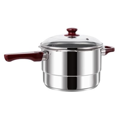 China Hot Sale Sustainable And 201/304 Stainless Steel Combination Pressure Cooker Pot Easy To Clean And Use for sale