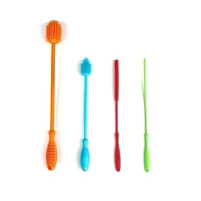 China Duurzaam Straw Brush, Plastic Handle Rubber Bottle Brush Te koop