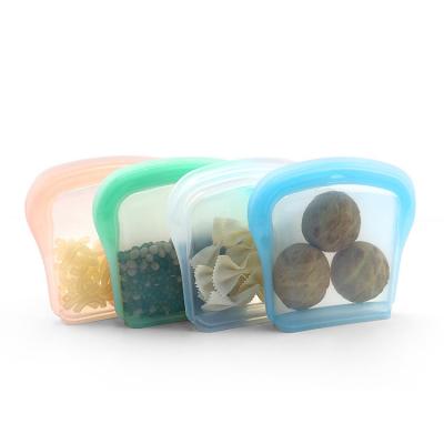 China Bolsa de alimentos de silicona reutilizable eco-amigable para almacenamiento seguro y conveniente de alimentos en venta