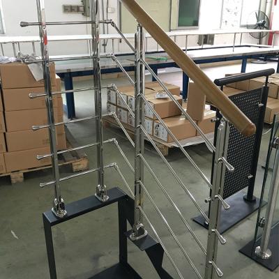 China 304 316 modern interior balcony terrance stainless steel exterior easy install pipe crossbar railing system for sale