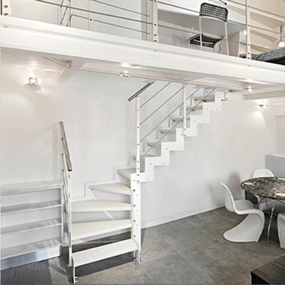 China Yuexing customization stainless steel stair stairs modern professional building stainless steel with glass modern indoor villa for sale