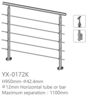 China The Modern Design Of China Supplier Stainless Steel Railing Fence Customs for sale