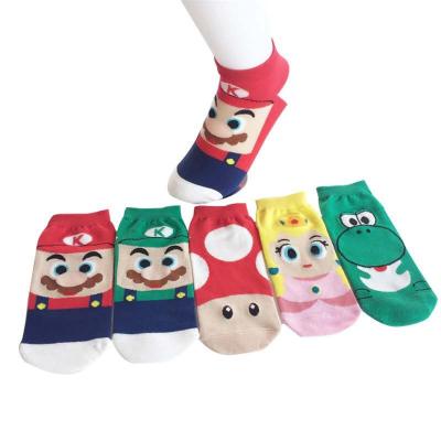 China Cute Knitting Socks Ladies and Women Men's Anime Socks Sporty Funny Ankle Socks Short Cute Knitting Socks for sale