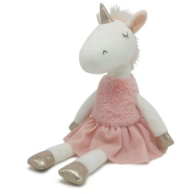 China Softly 2022 Custom Design Unicorn Stuffed Animal Plush Toy High Quality Chewable for sale