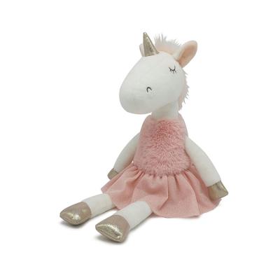 China Good Quality Wholesale China Soft Custom Stuffed Kids Plush Unicorn Ballerina Toy for sale