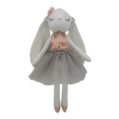 China Soft Hot Selling Lightweight Stuffed Animal Plush Cotton Fabric Ballerina Bunny Toy for sale