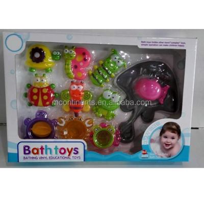 China Bath Toy Cute baby floating rubber insect toys in bath time for sale