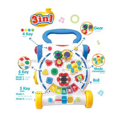 China fun leaning & light & healthy & Best Musical Rolling Sales Baby Car Walker Toys For Children for sale