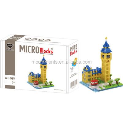 China DIY TOY Big Ben Plastic Micro Block Set, Assemble Building Blocks for sale