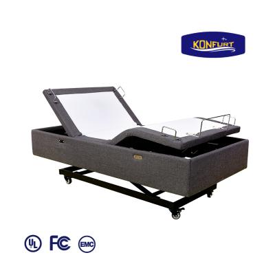 China Home Care Bed Adjustable Motorized Adjustable Bed Split Bed (Waist) Hi-Lo for sale