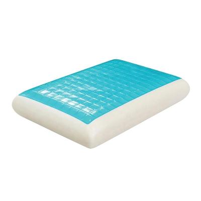 China Sustainable Super Soft Memory Foam Pillow Mold Foam Pillow With Gel Pad Cooling Pillow for sale