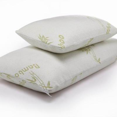 China Factory direct sale hypoallergenic zippered bamboo pillow cover memory foam pillow shredded bed fabric bamboo pillow for sale