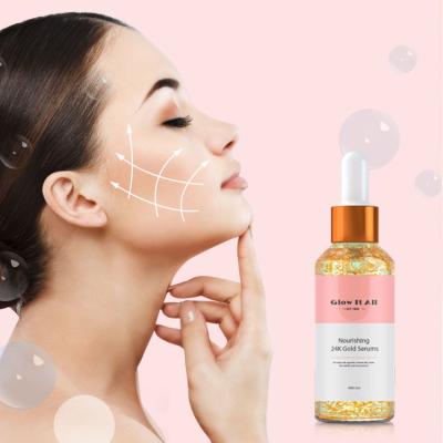 China Hot Sale 24K Facial Skin Revitalizer Amazon Serum Vitamin C For Face Skin Whitening Serum Help Face Light Weight for sale