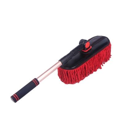 China Red Handle Car Tire Cleaning Brush Car Wash Brush Plastic Base Car Care for sale