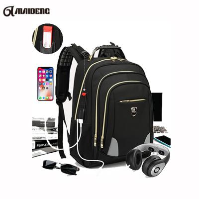 China Large Capacity Anti-theft Nylon OEM Backpack Usb Waterproof Thoughtful Student for sale