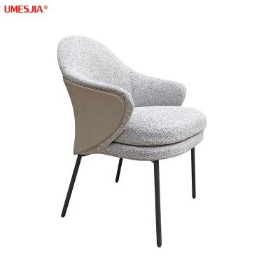 China Modern Stainless Steel Chair Cloth Metal Legs Dining Chair Restaurant Furniture Cotton Stainless Steel Sling Chair Dining Chair PU for sale