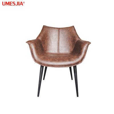 China Modern Synthetic Leather Metal Legs Black Color Dining Chair Fabric Modern Metal LegsBlack Color Dining Chair Restaurant Furniture Dining Chair PU Synthetic Leather Fabric for sale