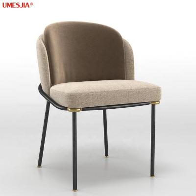 China Italian Dining Chair (Height) Fil Noir Dining Chair Adjustable Modern Home Fabric Iron PU Furniture Restaurant Furniture for sale