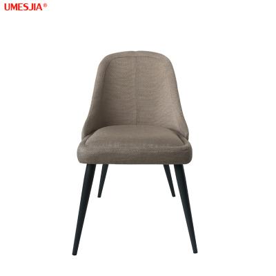 China Metal Legs Dining Chair Furniture Restaurant Furniture Fabric Modern Home Dining Chair Metal Legs Dining Chair for sale