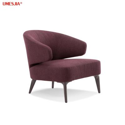 China Modern Aston Armchair Italy Designer Aston Armchair Lounge Furniture Metal Legs Fabric Leisure Chair for sale