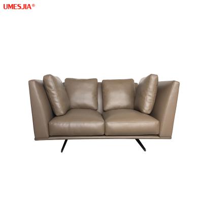 China Luxury Italian PU Leather Sofa Modern Living Room Luxury Sofa Two Seat of Modular Evergreen Sofa for sale