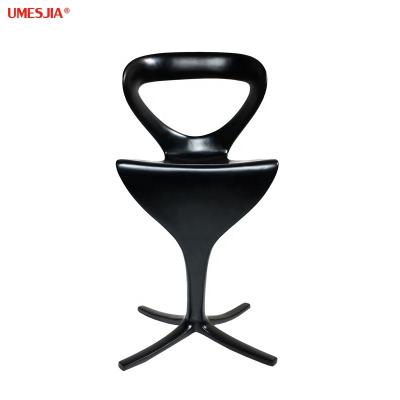 China Italy Modern Bar Furniture Fiberglass Fiberglass High Back Designer Bar Stool Chair FRP for sale