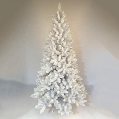 China High Quality Hot Sale Home Decoration Christamas Decoration 7ft Hinged White Christmas Tree for sale