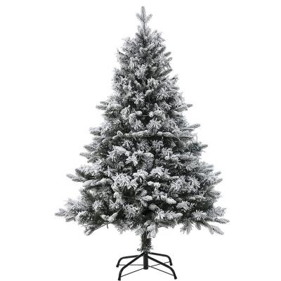 China High Quality Mixed Christamas Decoration PE And PVC Tips Snow Flocked Christmas Tree for sale