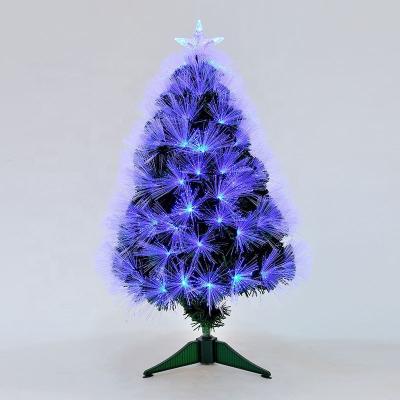 China Hot sale Colorful Christamas Decoration Fiber Optic Tree Desktop Decoration Encryption Simulation Fiber Optic Christmas Tree for sale