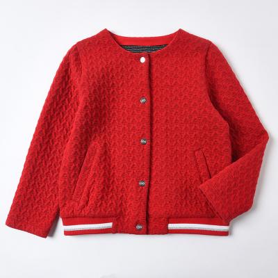 China OEM breathable high quality heavyweight knitted jacquard girls clothes set for 3-12 years old kids clothing for sale