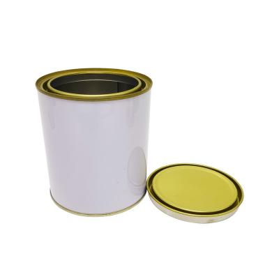 China Tinplate 1L - 5L Chemical Wax Container Empty Paint Can Tinplate Packaging for sale