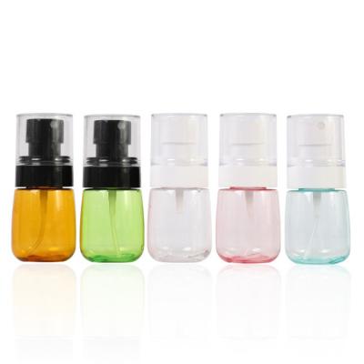 China Small Facial Toner 1oz 30ml Mist Spray Bottles Mini Travel Size BPA Free Plsctic Clear Bottles For Facial Perfume Toner Use for sale