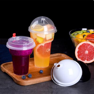 China Food Grade 15oz 16oz PP Bubble Single Wall Plastic Disposable Tea Cup with Lids for Cold Drinks Like Iced Coffee, Soda and Juice for sale