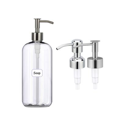 China Cosmetic 1 Liter 32 oz Cylinder Cosmetic Refillable Container Plastic Pump Shampoo Bottles With Pump for sale