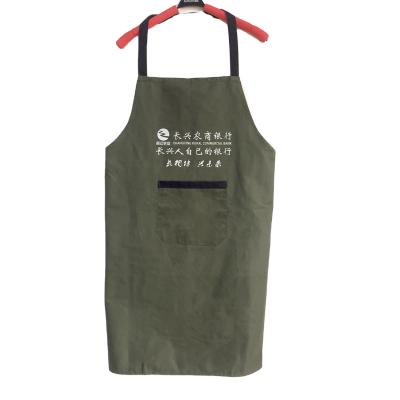 China Eco - Friendly Custom Design Logo Printed Cotton Cooking Kitchen Apron for sale