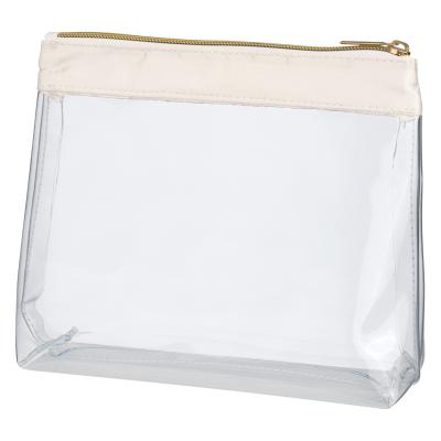 China Fashion Cosmetic Bag Satin Clear Fashion Beauty Bag Women Make Up Bag for sale